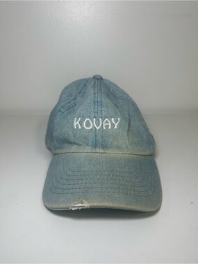 KOVAY Gardens Mexico Resort Denim Dad Hat Distressed Strapback Cap
